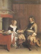 Gerard Ter Borch The Military Admirer (mk05) Spain oil painting artist